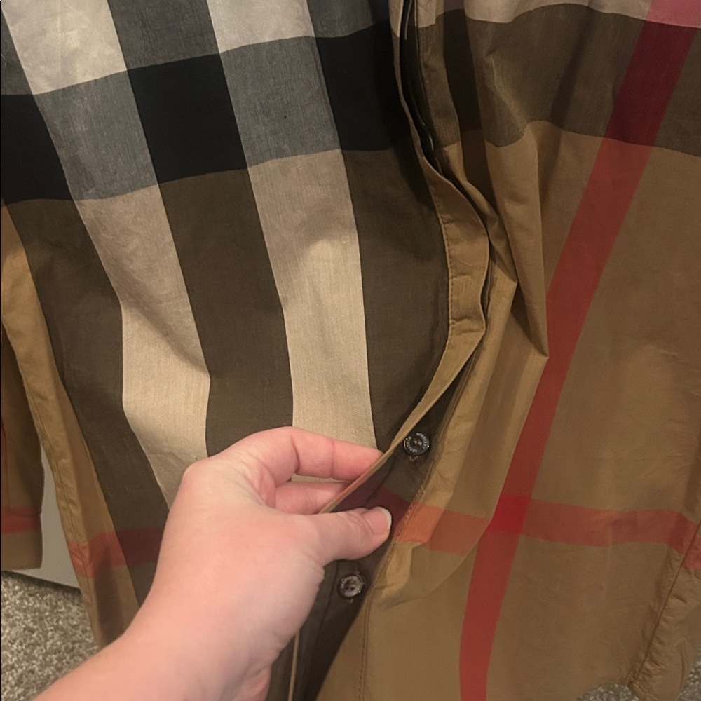 Burberry Classic Check Ruffle Blouse - Picture 4 of 5